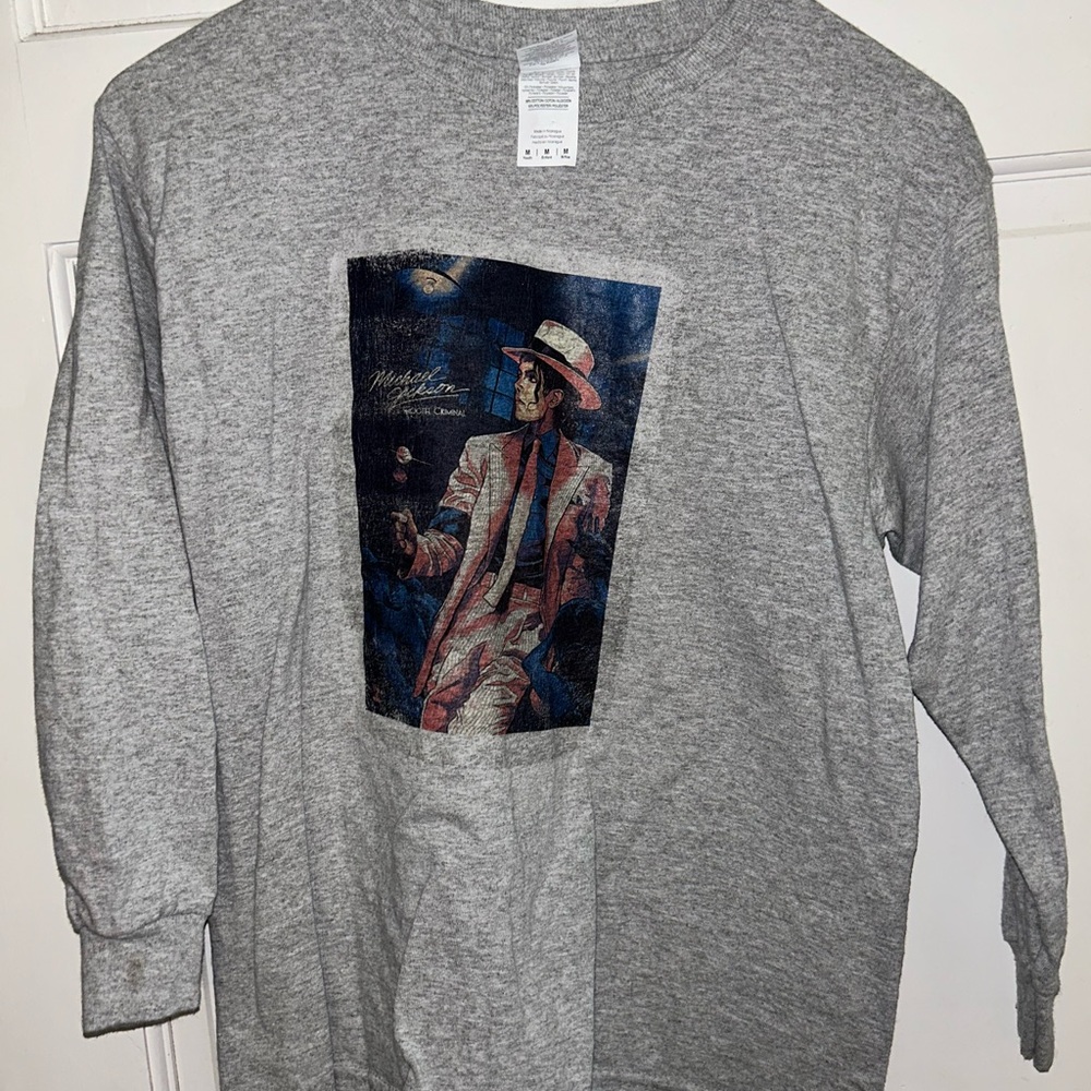 Micheal Jackson gray shirt